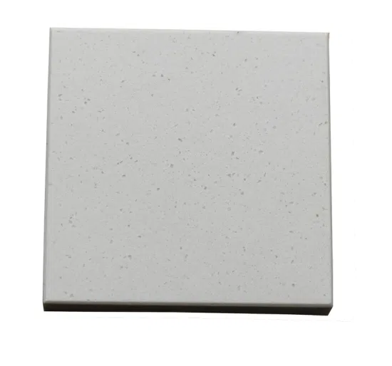 Laje de azulejo de cor pura para casa interior Pedra de quartzo artificial Pedra artificial Bancadas de quartzo de superfície sólida